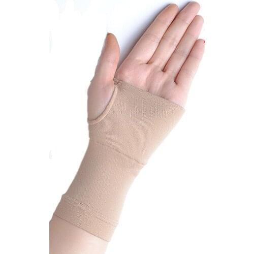 1 Pair Health Care Fingerless Gloves Arthritis Pressure Gloves Hand Pain Joint Guard Elastic Compression Brace Wrist Support