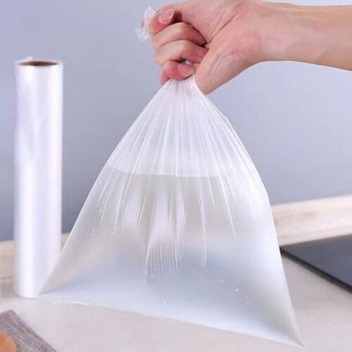 1 Roll Multipurpose Plastic Produce Bag on a Roll Clear Food Storage Bags Home M6CE