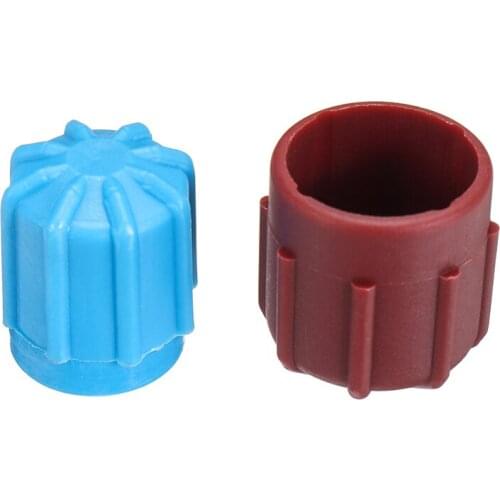 2pcs A/C R134a High Low Side Valve Core Service Port Dust Cap Replacement Car Auto Air Conditioning Repair M8 M9 M10 Parts