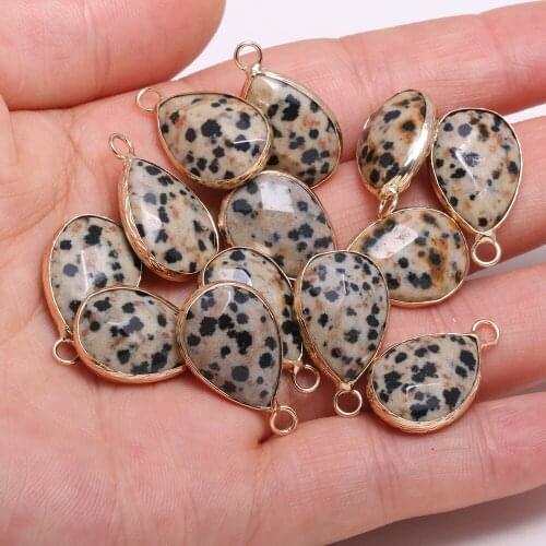 2Pcs Necklace Pendant For Jewelry Making Drop Shaped Section Balmatin Pendant Necklace Handiwork Sewing Craft Accessory