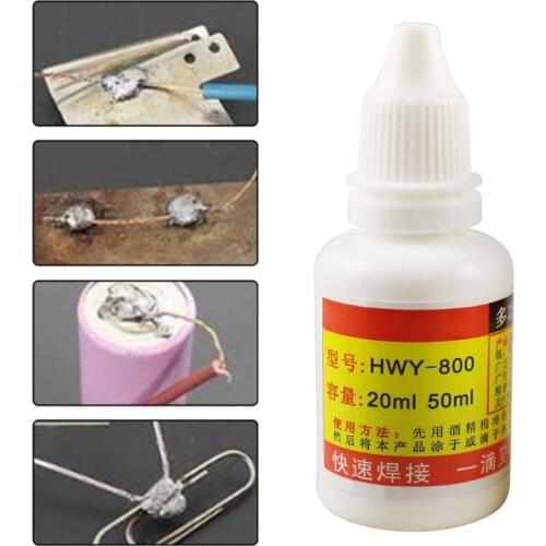 20ml Powerful Rosin Soldering Agent No-clean Flux Stainless Steel White Plate Iron 18650 Battery Welding Water Flux