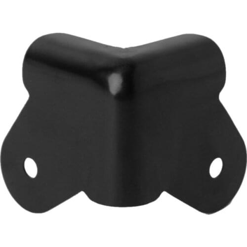 4PCS Speaker Corners Metal Angle Rounded Protector Guitar Amplifier Stage Cabinets Accessories Black X3UB