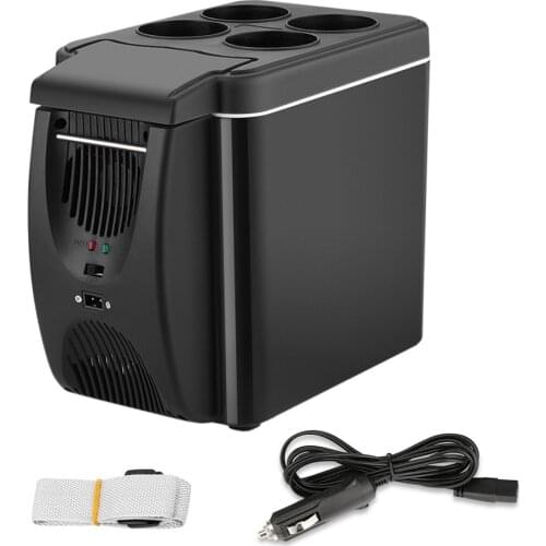 12V Auto Refrigerator Freezer Heater 6L-10L Mini Car Freezer Cooler & Warmer Electric Fridge Portable Icebox Travel Refrigerator