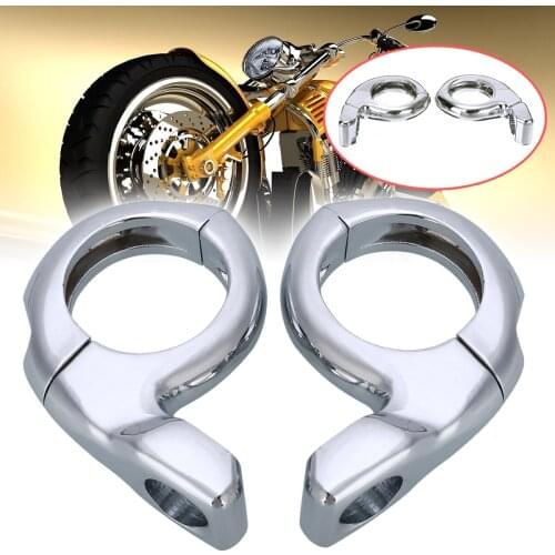 For ATV Motorcycles Scooters 2pcs Motorcycle Turn Signal Light Mirror Adapter Clamps 1" Handlebar Silver Metal Mount Mayitr