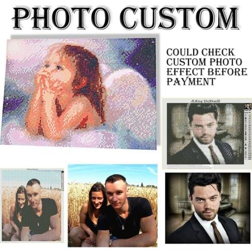Photo Custom DIY Diamond Painting Shining Full Drill Stitch Home Decor Hand Craft Character Embroidery Stitch