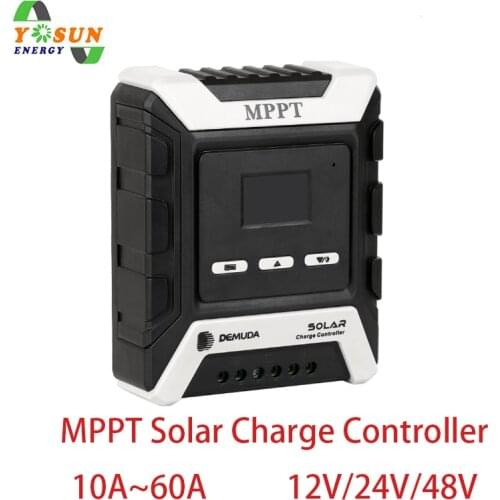 MPPT Solar Charge Controller 10/20/30/40/50/60A MPPT Controller 12V/24V/48V Battery System With LCD Display Solar Regulator