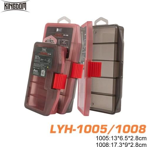 Kingdom Fishing Tackle Boxes Multifunctional Storage Case Plastic High Strength pesca Lures Hooks Boxes For Fishing Accessories