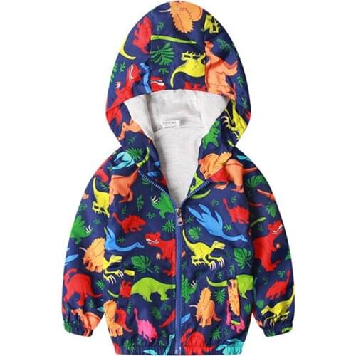 Boys girls hoodies Jackets Cartoon dinosaurs autumn spring Animals baby toddler sweatshirts kids boys zipper Clothes Jacket Coat