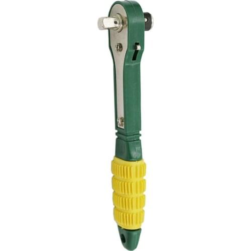 Mini 1/4 Screwdriver Rod Adjustable Fast Ratchet Wrench Quick Socket Wrench Tools Double End Wrench for Repairing