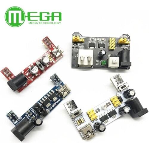 1pcs MB102 Mini USB Interface Breadboard Power Supply Module MB-102 Module For Arduino White DC 7-12V 2 Channel Board