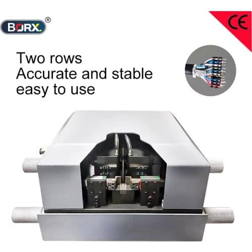 Multi core wire double sided peeling machine HDMI USB3.0 cables two rows strip and cut machine multiple