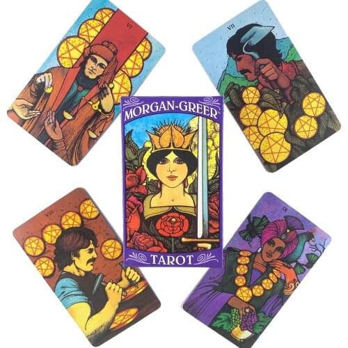 Morgan Greer Tarot Deck Leisure Party Table Game High Quality Fortune-telling Prophecy Oracle Cards With Guide Book