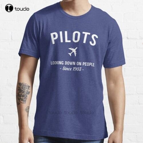 New Pilots. Looking Down On People Since 1903 T-Shirt Cotton Men Tee Shirt