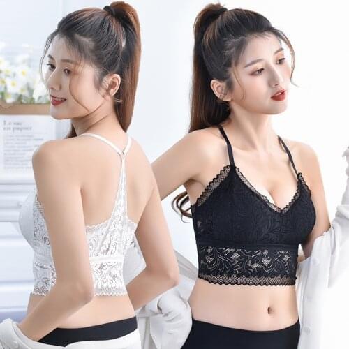 New Style Women Sexy Lace Bra One Piece Chest Pad Female Gathered Tube Sleep Top Underwear Push Up Strapless Brallete No Rims