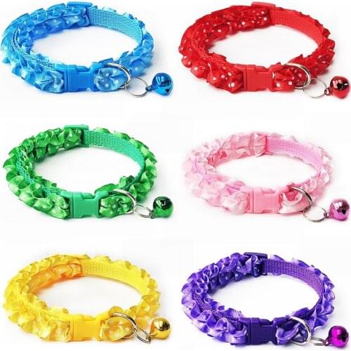 Small Dog Collar Pet Puppy Cat Collars Adjustable Collar For Pet Dogs Necklace Neck Strap Fashion Pets Supplies
