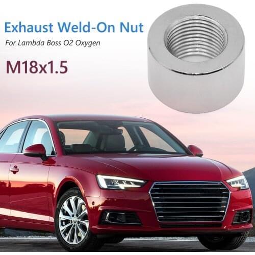 M18 x 1.5 Standard Oxygen Sensor Bung Easily Installation Personal Car Stainless Steel Nut Fitting Elements for O2 Sensor