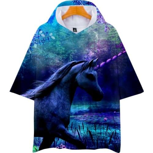 Unicorn 3D Printed Hoodies T Shirt Women/Men Fashion Short Sleeve Tshirt T-Shirt Hot Sale Harajuku T Shirts Tops Brand Clothes