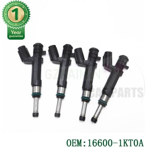 SET 4 nozzle fuel injector For Versa 2012-2015 1.6L L4 HR16DE 16600-1KT0A 166001KT0A 15710-02998