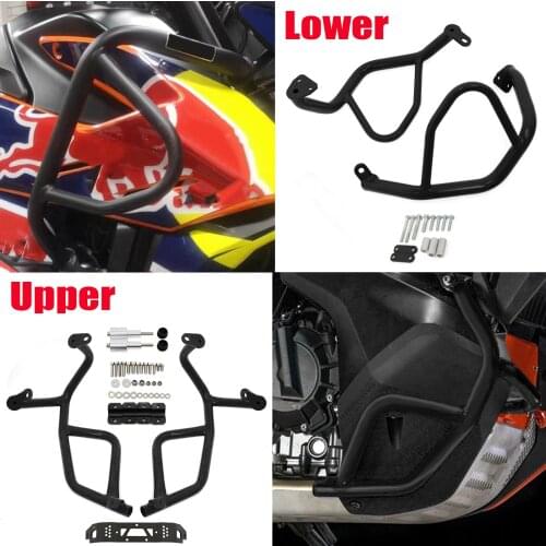 Motorcycle Upper Lower Bumper Engine Guard Crash Bars Fairing Protector Accessories For KTM 790 ADV Adventure R 790 R 2019-2021