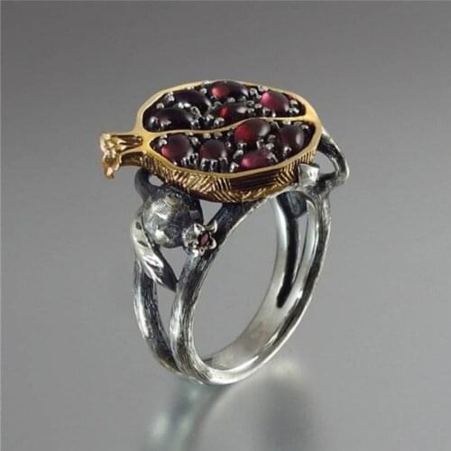 Vintage Bohemian Gold Birds Nest Ring Opal Crystal Bird Egg Wedding Rings for Women Fashion Boho Gothic Jewelry