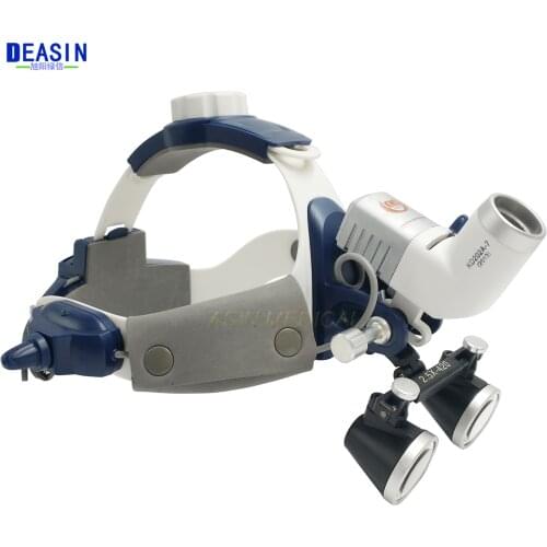 High Quality New 5W LED Surgical Head Light dental Lamp All-in-Ones Headlight with loupes 2.5X , 3.5X