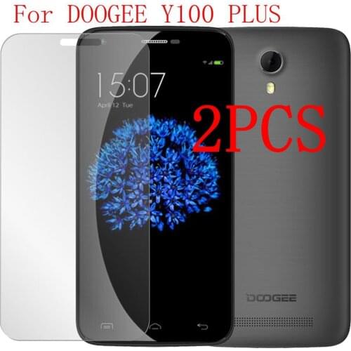 2PCS Full Glue Tempered Glass For Doogee Y100 Plus Screen Protector protective film For Doogee Valencia 2 Y100 Plus Glass