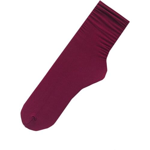 Female spring and summer mid-barrel velvet black and white ins college wind thin ice Feeling nylon long tube socks