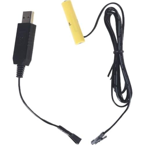 1.1m USB to 1.5V 3V 4.5V 6V AAA-4AAA Battery Eliminator Can Replace 1-4pcs 1.5V AAA Batteries for Toothbrush Lamp Toy
