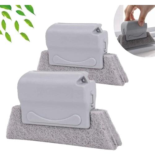 2Pcs Slot Clean Supplies Household Multifunction Window Groove Brush Hanging Style Cleaning Tools Mini Space Brushes