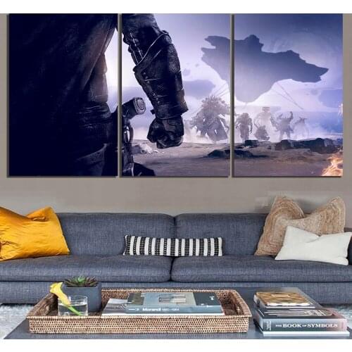 3 Piece Fantasy Art HD Pictures Destiny 2 Game Poster Artwork Canvas Paintings Destiny Game Poster Pictures for Wall Decor