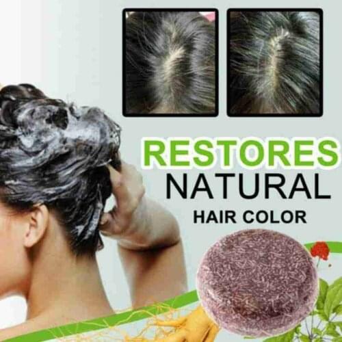 Organic Grey Reverse Shampoo Bar Bamboo Charcoal Detoxifying Foaming Bar Black White Color Hair Treatment Oil Soap Shampoo