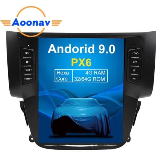 AOONAV 10.4” car radio DVD player vertical screen carplay for NISSAN SYLPHY 2012+ car IPS multimedia player