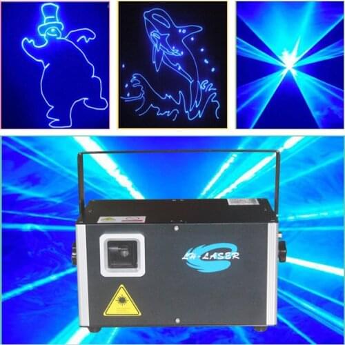 Free Shipping ILDA Blue Color outdoor laser light show equipment/RGB programmable system