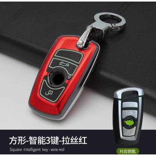 Aluminium alloy Car Key Shell Key Case cover holder for BMW 3 5 6 7 series f02 F07 F10 F11 F20 F25 F26 F30 car styling 4 button