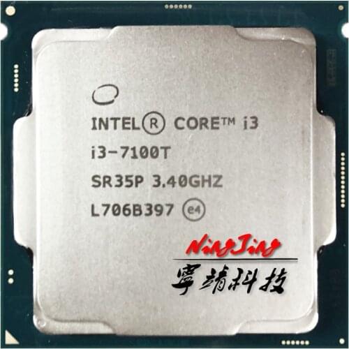 Intel Core i3-7100T i3 7100T 3.4 GHz Dual-Core Quad-Thread CPU Processor 3M 35W LGA 1151
