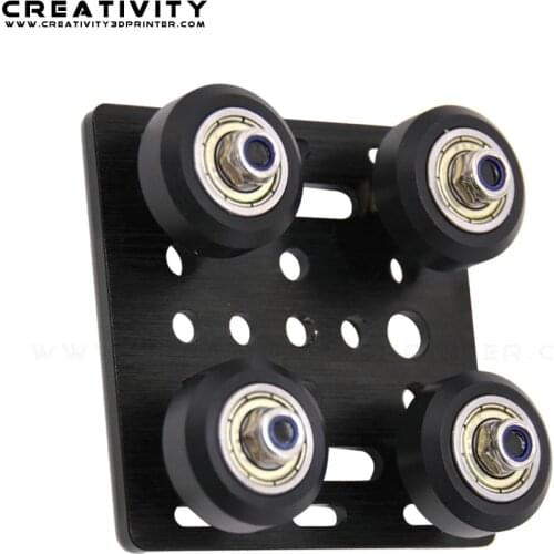 1set 3D Printer parts 2020 Openbuilds V gantry plat set special slide plate pulley for 2020 V-slot aluminum profiles wheels