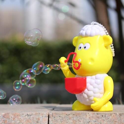 Kids Electric Sheep Bubbles Machine Toys For Children Funny Sport Outdoor Toy For Boy Girl Classic Bubbles Kid Toy Plastic Toy