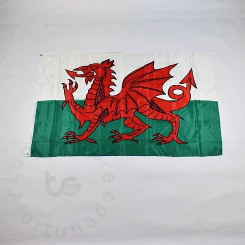 Wales Flag 90x150cm/ 3x5 Feet British Flag Home Decoration Hanging Flag Bannerfor meet,Parade,party.Hanging,decoration