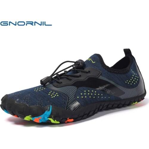 GNORNIL Couples Water Wading Shoes Men 2020 Quick Dry Five Fingers Sneakers Lovers Trekking Beach Swim ming Shoe Plus Size 39-47
