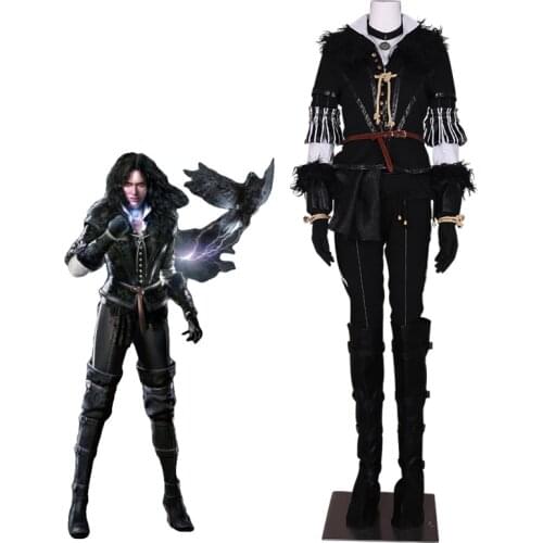 Hot Game Yennefer Cosplay Costume Wild Hunter Outfit Halloween Costumes for Women Custom Made