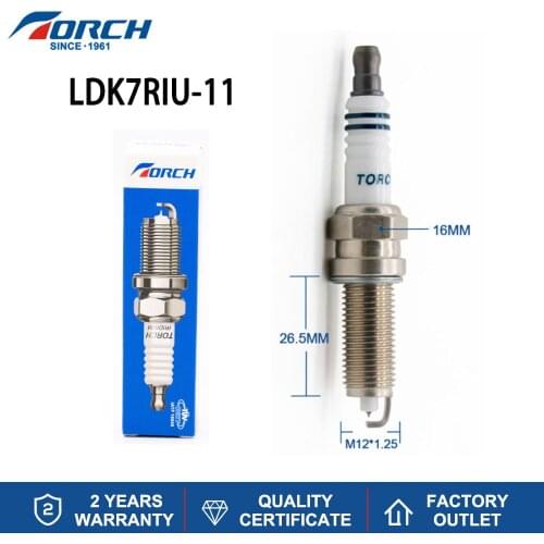Iridium Candle Torch LDK7RIU-11 Replace Spark Plug for LDK7RTII-11 LDK7RTIP-11 LDK7RTC-11 LDK7RTI-11 Ignition Engine China Brand