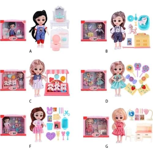 Doll & Dollhouse Accessory Miniature Model Furniture for Girls Role Play Game 85DE