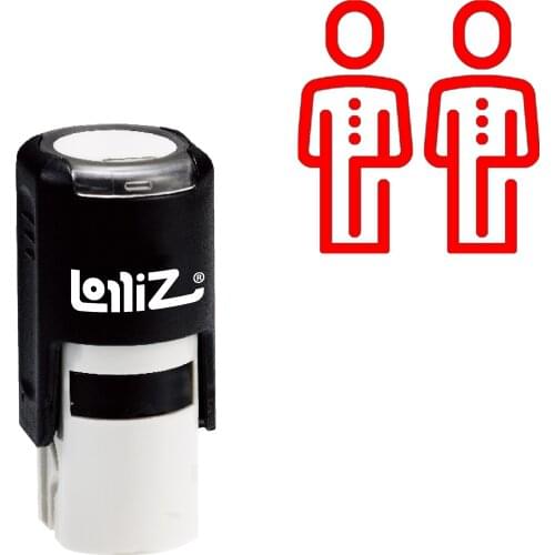 LolliZ Gay Self-Inking Rubber Stamp - Modern Symbol Series