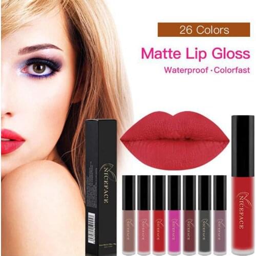 NICEFACE Mist Matte Moisturizing Lip Gloss Long Lasting Non Sticky Liqstick