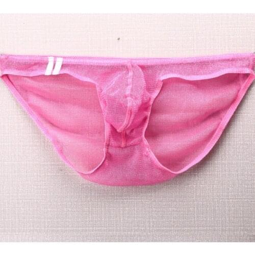 Fashion Men Underwear Sexy Men Briefs Mesh Male Panties Cueca Tanga Comfortable Underpants Man Breathable Quick Dry Soft E-078