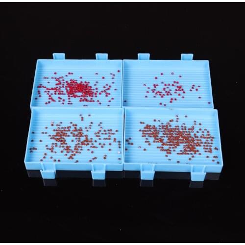 5D DIY diamond painting accessories tray drill plate large capacity square diamond painting cross stitch embroidery tool