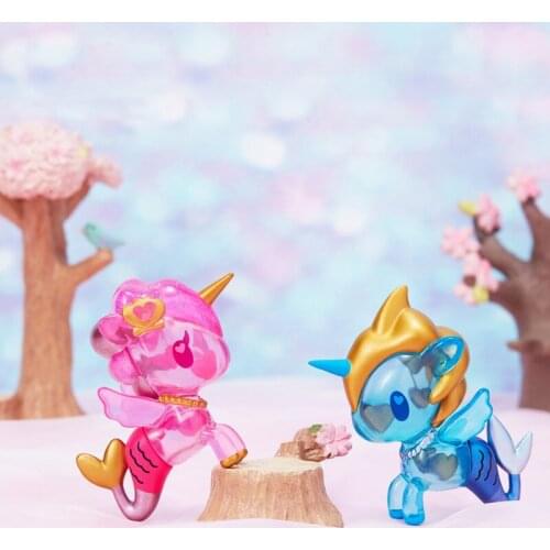 Tokidoki Unicorno Limited Release Ocean Love 2 Piece Sets Send Unicorn Mermaid Badge Send Friends Kids Toys Surprise Cute Gift