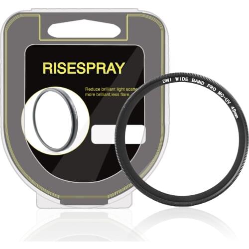 New arrive RISESPRAY 49mm MC UV Ultra-Violet Lens Filter Protector for canon nikon sony pentax camera lens