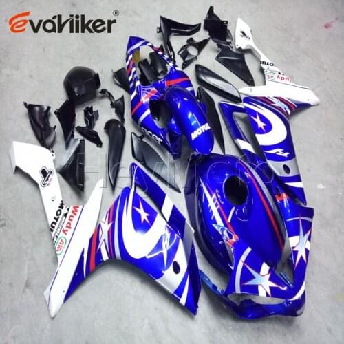 ABS Plastic fairing for YZFR1 2007 2008 YZF R1 07 08 blue motorcycle panels Body Kit Injection mold H2