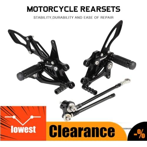Motorcycle Footrests Foot Motor Bike CNC Foot Rider Rear Set Peg Pedal For Honda CBR1000RR CBR 1000 RR 2004 2005 2006 2007 D45